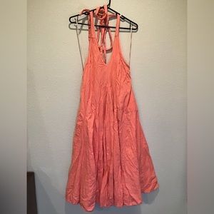 Salmon Lovestitch M/L halter dress